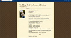 Desktop Screenshot of geoffandheatherswedding.blogspot.com