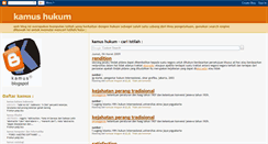 Desktop Screenshot of kamus-hukum.blogspot.com