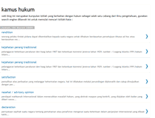 Tablet Screenshot of kamus-hukum.blogspot.com