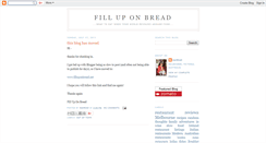 Desktop Screenshot of filluponbread.blogspot.com