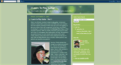 Desktop Screenshot of ilearntoplayguitar.blogspot.com