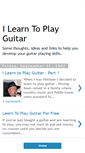 Mobile Screenshot of ilearntoplayguitar.blogspot.com