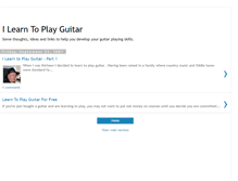 Tablet Screenshot of ilearntoplayguitar.blogspot.com