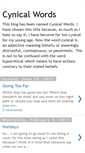 Mobile Screenshot of cynicalwordsofwisdom.blogspot.com