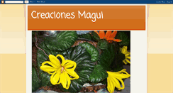 Desktop Screenshot of creacionesmaguijujuy.blogspot.com