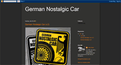 Desktop Screenshot of germannostalgiccar.blogspot.com