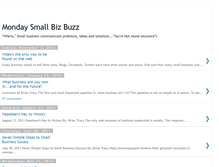 Tablet Screenshot of mondaysmallbizbuzz.blogspot.com