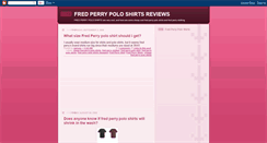 Desktop Screenshot of fredperrypoloshirts.blogspot.com