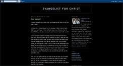 Desktop Screenshot of evangelistforjesus.blogspot.com