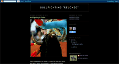Desktop Screenshot of bullfightingrejoneo.blogspot.com