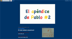 Desktop Screenshot of elapendicedepablo2.blogspot.com