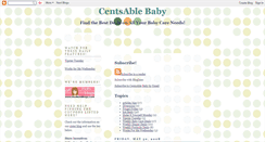 Desktop Screenshot of centsablebaby.blogspot.com