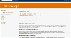 Desktop Screenshot of cdi-college.blogspot.com