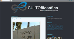 Desktop Screenshot of cultofilosofico.blogspot.com