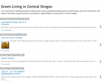 Tablet Screenshot of greenlivingoregon.blogspot.com