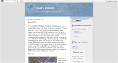 Desktop Screenshot of expatinchennai.blogspot.com