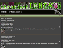 Tablet Screenshot of chronisch-leben-medizin.blogspot.com