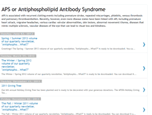 Tablet Screenshot of antiphospholipidantibody.blogspot.com