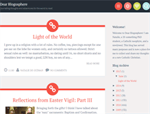 Tablet Screenshot of dearblogosphere.blogspot.com