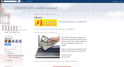 Desktop Screenshot of credifacilcreditopessoal.blogspot.com