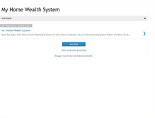 Tablet Screenshot of my-home-wealthsystem.blogspot.com
