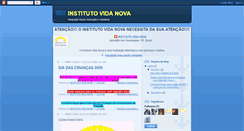 Desktop Screenshot of institutovidanova.blogspot.com