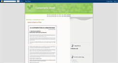Desktop Screenshot of comentariojoven.blogspot.com