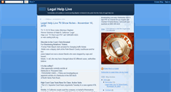 Desktop Screenshot of legalhelpshow.blogspot.com