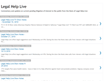 Tablet Screenshot of legalhelpshow.blogspot.com