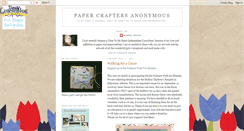 Desktop Screenshot of papercraftersanonymous.blogspot.com