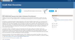 Desktop Screenshot of creditriskchronicles.blogspot.com