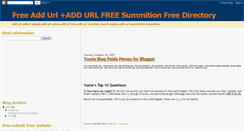 Desktop Screenshot of free-addurl.blogspot.com