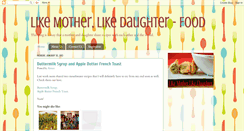 Desktop Screenshot of likemother-likedaughter-food.blogspot.com