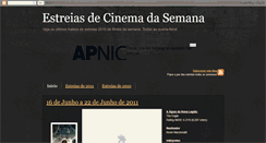 Desktop Screenshot of estreiasdecinema.blogspot.com