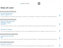 Tablet Screenshot of lines-of-crow.blogspot.com
