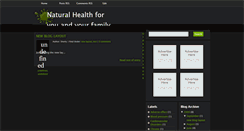 Desktop Screenshot of naturalfamilyhealth.blogspot.com