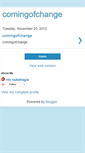 Mobile Screenshot of comingofchange.blogspot.com