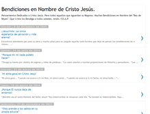 Tablet Screenshot of bendicionesennombredecristojesus.blogspot.com