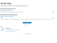 Tablet Screenshot of gpnethelp.blogspot.com