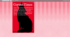 Desktop Screenshot of coyotetimesca.blogspot.com