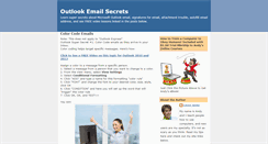 Desktop Screenshot of outlookemailsecrets.blogspot.com