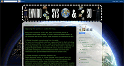 Desktop Screenshot of envirosysso.blogspot.com