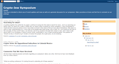 Desktop Screenshot of cryptojews.blogspot.com
