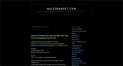 Desktop Screenshot of males-banget.blogspot.com