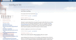 Desktop Screenshot of intelligentlife.blogspot.com