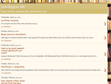 Tablet Screenshot of intelligentlife.blogspot.com