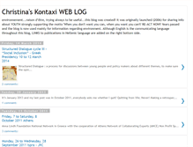 Tablet Screenshot of christinakontaxi.blogspot.com