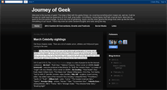 Desktop Screenshot of journeyofgeek.blogspot.com