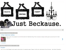 Tablet Screenshot of justbeckause.blogspot.com