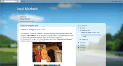 Desktop Screenshot of issaimazhalai.blogspot.com